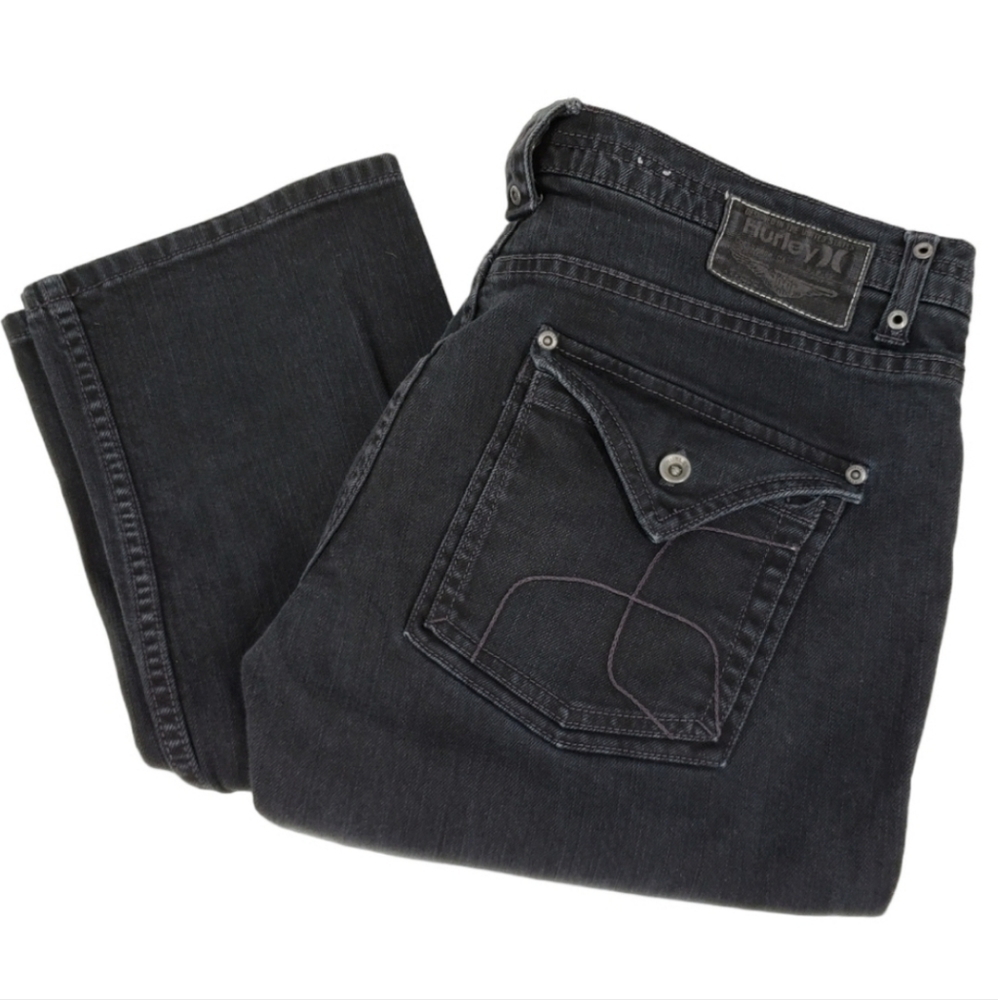 Men's Hurley Jeans Size 36 Dark Wash Straight Leg